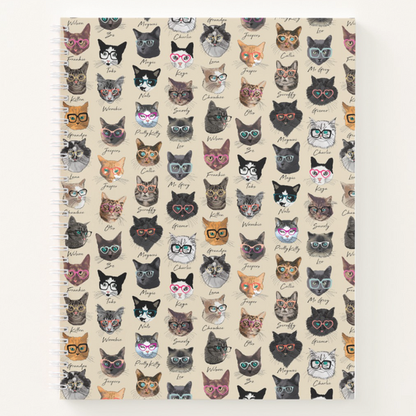 Busy Right Meow Spiral Notebook