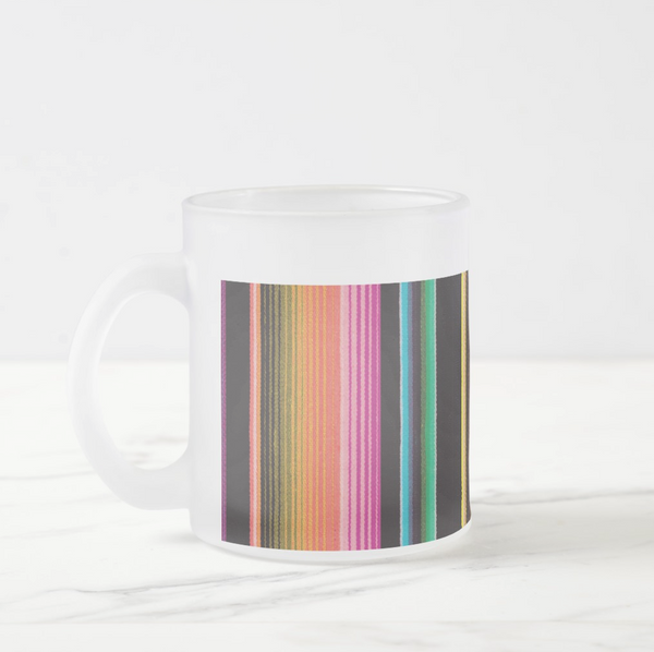 Mexico Stripe // Frosted Beer Mug