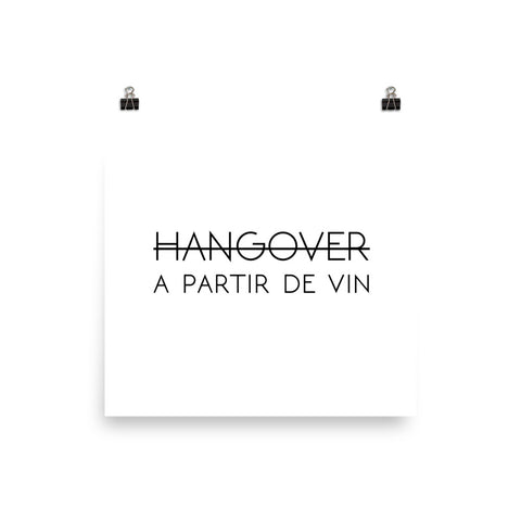 No Hangovers Print